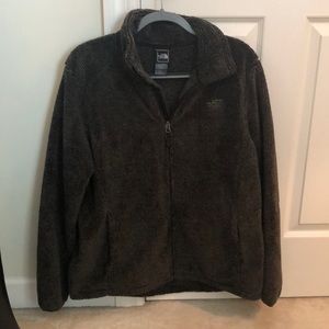 North Face sherpa zip up jacket